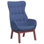 Sillón de relax de tela azul de vidaXL, Sillones - Ref: Foro24-341272, Precio: 123,23 €, Descuento: %