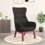Sillón de relax de tela negro de vidaXL, Sillones - Ref: Foro24-341274, Precio: 121,71 €, Descuento: %