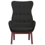 Sillón de relax de tela negro de vidaXL, Sillones - Ref: Foro24-341274, Precio: 121,71 €, Descuento: %