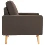 Sillón de tela marrón de vidaXL, Sillones - Ref: Foro24-288695, Precio: 207,39 €, Descuento: %