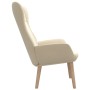 Sillón de relax de tela color crema de vidaXL, Sillones - Ref: Foro24-341396, Precio: 126,12 €, Descuento: %