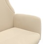 Sillón de relax de tela color crema de vidaXL, Sillones - Ref: Foro24-341396, Precio: 126,12 €, Descuento: %