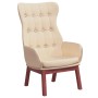 Sillón de relax de tela color crema de vidaXL, Sillones - Ref: Foro24-341270, Precio: 126,38 €