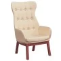 Sillón de relax de tela color crema de vidaXL, Sillones - Ref: Foro24-341270, Precio: 124,57 €, Descuento: %