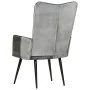 Sillón orejero de cuero auténtico gris canela de vidaXL, Sillones - Ref: Foro24-339661, Precio: 85,55 €, Descuento: %