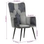 Tan Gray Genuine Leather Wing Chair by vidaXL, Armchairs - Ref: Foro24-339661, Price: 86,59 €, Discount: %