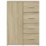 Aparadores 2 uds madera de ingeniería roble Sonoma 59x39x80 cm