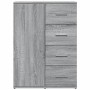 Aparadores 2 uds madera de ingeniería gris Sonoma 59x39x80 cm
