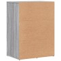 Aparadores 2 uds madera de ingeniería gris Sonoma 59x39x80 cm