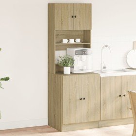 Mueble de cocina madera de ingeniería roble Sonoma 60x50x180 cm