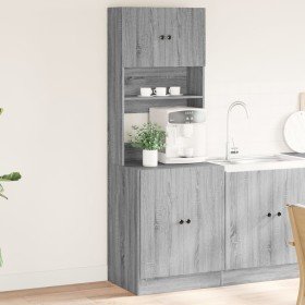 Mueble de cocina madera de ingeniería gris Sonoma 60x50x180 cm Mueble de cocina madera de ingeniería gris Sonoma 60x50x180 cm