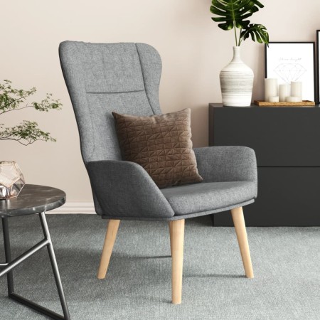 Sillón de relax de tela gris claro de vidaXL, Sillones - Ref: Foro24-341394, Precio: 103,19 €