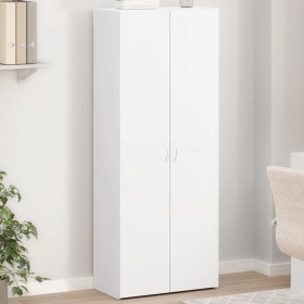 Armario archivador madera de ingeniería blanco 60x32x153 cm