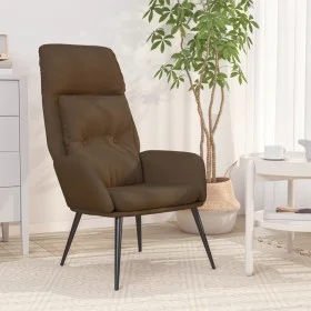 Brauner Relaxsessel aus Wildlederimitat von vidaXL, Sessel - Ref: Foro24-341279, Preis: 94,88 €, Rabatt: %