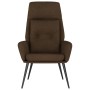 Brauner Relaxsessel aus Wildlederimitat von vidaXL, Sessel - Ref: Foro24-341279, Preis: 96,22 €, Rabatt: %