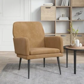 Brauner Samtsessel 62x79x79 cm von vidaXL, Sessel - Ref: Foro24-351411, Preis: 92,65 €, Rabatt: %