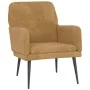 Brauner Samtsessel 62x79x79 cm von vidaXL, Sessel - Ref: Foro24-351411, Preis: 92,63 €, Rabatt: %