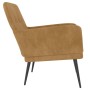 Brauner Samtsessel 62x79x79 cm von vidaXL, Sessel - Ref: Foro24-351411, Preis: 107,93 €, Rabatt: %