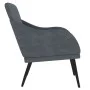 Sillón de terciopelo gris oscuro 63x76x80 cm de vidaXL, Sillones - Ref: Foro24-351437, Precio: 89,87 €, Descuento: %