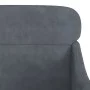 Sillón de terciopelo gris oscuro 63x76x80 cm de vidaXL, Sillones - Ref: Foro24-351437, Precio: 89,87 €, Descuento: %