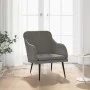 Sillón de terciopelo gris oscuro 63x76x80 cm de vidaXL, Sillones - Ref: Foro24-351455, Precio: 91,40 €, Descuento: %