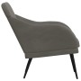 Sillón de terciopelo gris oscuro 63x76x80 cm de vidaXL, Sillones - Ref: Foro24-351455, Precio: 92,83 €