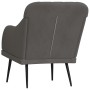 Sillón de terciopelo gris oscuro 63x76x80 cm de vidaXL, Sillones - Ref: Foro24-351455, Precio: 92,83 €
