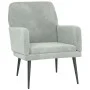 Hellgrauer Samtsessel 62x79x79 cm von vidaXL, Sessel - Ref: Foro24-351404, Preis: 90,57 €, Rabatt: %