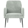 Sillón de terciopelo gris claro 62x79x79 cm de vidaXL, Sillones - Ref: Foro24-351404, Precio: 90,48 €