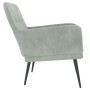 Hellgrauer Samtsessel 62x79x79 cm von vidaXL, Sessel - Ref: Foro24-351404, Preis: 90,57 €, Rabatt: %