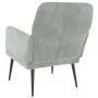 Hellgrauer Samtsessel 62x79x79 cm von vidaXL, Sessel - Ref: Foro24-351404, Preis: 90,57 €, Rabatt: %