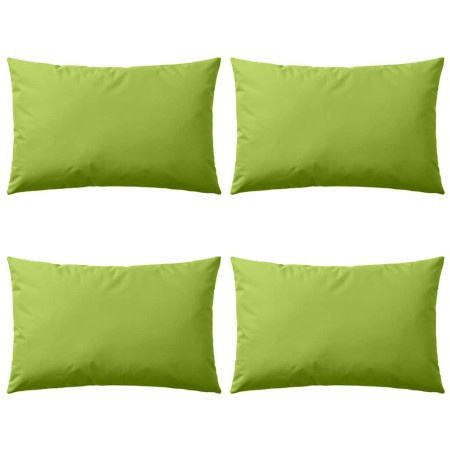 Cojines para exteriores 60x40 cm verde manzana 4 unidades