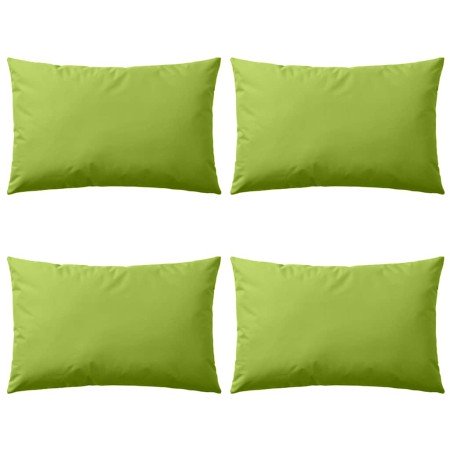 Cojines para exteriores 60x40 cm verde manzana 4 unidades en Cojines | Comprar online en Foro24