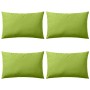 Cojines para exteriores 60x40 cm verde manzana 4 unidades