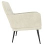 Cremefarbener Samtsessel 62x79x79 cm von vidaXL, Sessel - Ref: Foro24-351412, Preis: 83,16 €, Rabatt: %