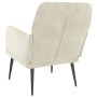 Cremefarbener Samtsessel 62x79x79 cm von vidaXL, Sessel - Ref: Foro24-351412, Preis: 83,16 €, Rabatt: %