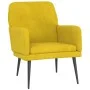 Yellow velvet armchair 62x79x79 cm by vidaXL, Armchairs - Ref: Foro24-351410, Price: 89,64 €, Discount: %