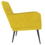 Gelber Samtsessel 62x79x79 cm von vidaXL, Sessel - Ref: Foro24-351410, Preis: 82,81 €, Rabatt: %