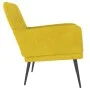 Yellow velvet armchair 62x79x79 cm by vidaXL, Armchairs - Ref: Foro24-351410, Price: 89,64 €, Discount: %