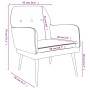 Gelber Samtsessel 62x79x79 cm von vidaXL, Sessel - Ref: Foro24-351410, Preis: 82,81 €, Rabatt: %