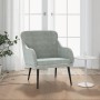 Hellgrauer Samtsessel 63x76x80 cm von vidaXL, Sessel - Ref: Foro24-351436, Preis: 85,22 €, Rabatt: %