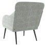 Hellgrauer Samtsessel 63x76x80 cm von vidaXL, Sessel - Ref: Foro24-351436, Preis: 85,22 €, Rabatt: %