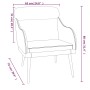 Hellgrauer Samtsessel 63x76x80 cm von vidaXL, Sessel - Ref: Foro24-351436, Preis: 85,22 €, Rabatt: %