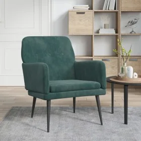 Sillón de terciopelo verde oscuro 62x79x79 cm de vidaXL, Sillones - Ref: Foro24-351406, Precio: 89,07 €, Descuento: %