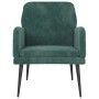 Dark green velvet armchair 62x79x79 cm by vidaXL, Armchairs - Ref: Foro24-351406, Price: 90,69 €, Discount: %