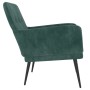 Dark green velvet armchair 62x79x79 cm by vidaXL, Armchairs - Ref: Foro24-351406, Price: 90,69 €, Discount: %