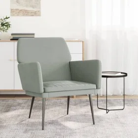 Light gray velvet armchair 62x79x79 cm by vidaXL, Armchairs - Ref: Foro24-351372, Price: 97,88 €, Discount: %