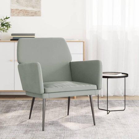 Light gray velvet armchair 62x79x79 cm by vidaXL, Armchairs - Ref: Foro24-351372, Price: 99,70 €, Discount: %