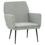 Hellgrauer Samtsessel 62x79x79 cm von vidaXL, Sessel - Ref: Foro24-351372, Preis: 97,82 €, Rabatt: %