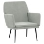 Light gray velvet armchair 62x79x79 cm by vidaXL, Armchairs - Ref: Foro24-351372, Price: 99,70 €, Discount: %